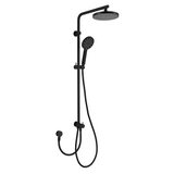 Bella Vista Mica Dual Shower Rail RetroFit Black DSH-R-BLK