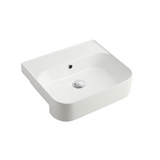 Oliveri Dublin Semi-Recessed Basin 460mm (No Taphole) White DU7130E-N