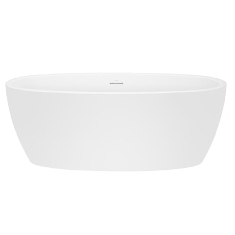Decina Sheraton Freestanding Bath 1595mm w/Overflow White SH1600WIO