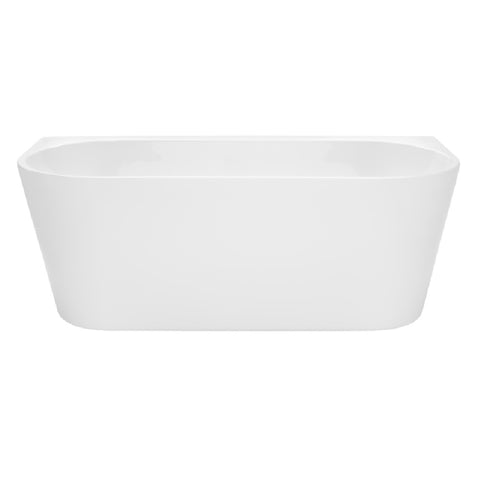 Decina Alegra Back to Wall Freestanding Bath 1700mm White AG1700WAU