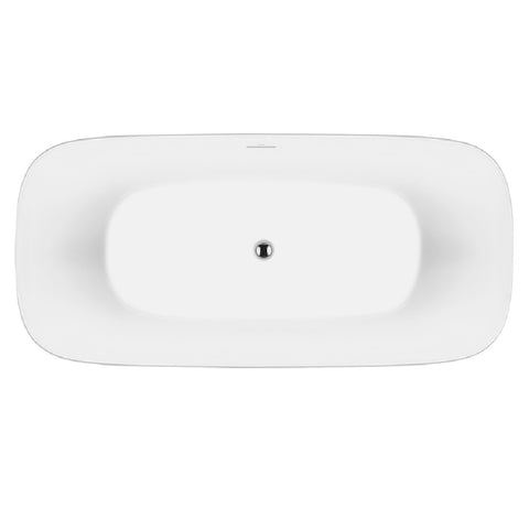 Decina Lola Freestanding Bath 1700mm with Overflow White LO1700WIO