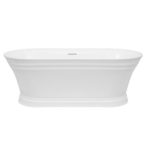 Decina Regent Freestanding Bath 1700mm with Overflow White RE1700WIO