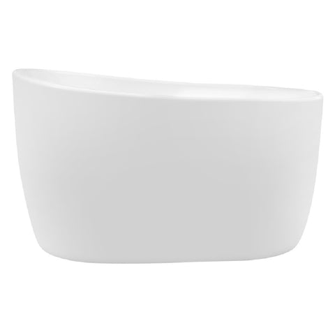 Decina Cosmo Soaker Freestanding Bath 1300mm with Overflow White CO1300WIO