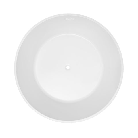 Decina Florencia Round Freestanding Bath 1400mm w/Overflow White FL1400WIO