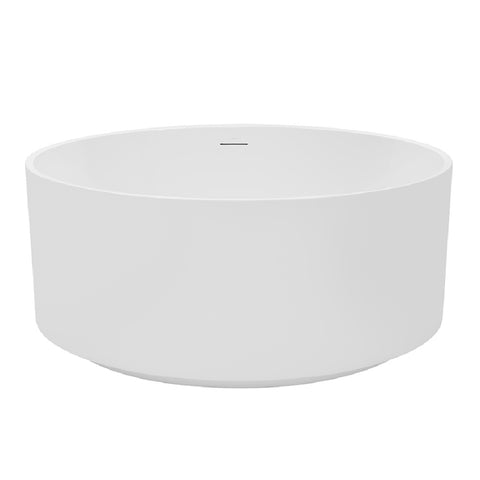 Decina Florencia Round Freestanding Bath 1400mm w/Overflow White FL1400WIO