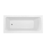 Decina Metro Bath 1650mm with Ezi Frame Support Fitted (EZF002) Gloss White ME1650WFRAME