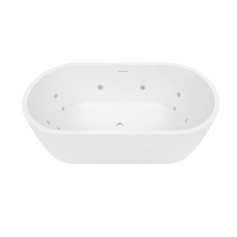 Decina Elisi Spa Bath 12 Jets w/ Integrated Overflow White EI1700FSCNWIOWJ