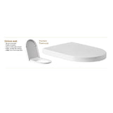 Seima Arko Toilet Package, Wall Faced Toilet Pan Matte White, In Wall Cistern C100, Flush button 100 Serie Satin Silver, Deluxe Toilet Seat 192596 + 191792