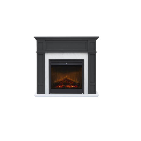 Dimplex Firebox Electric 2kW Eltham Mantle with LED Grey and Marble effect ETM20-AU