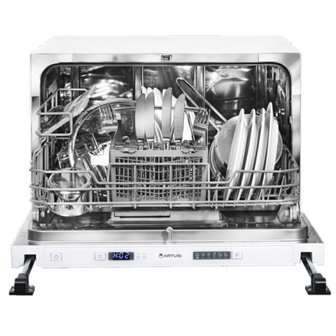 Artusi Compact Fully Integrated Dishwasher 55cm No Door Stainless Steel ADWFI55ND