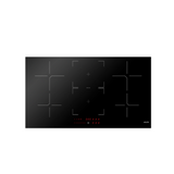 Euro Appliance Cooktop 90cm Induction Ceran Glass + Booster + Central Flexi Zone Bridge Function Black Glass E900IDB2