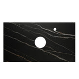 Otti Byron Wall Hung Vanity 1200mm (2 O'Clock Taphole) Natural Oak / Empire Black Top BY1200NST-EB-2TH