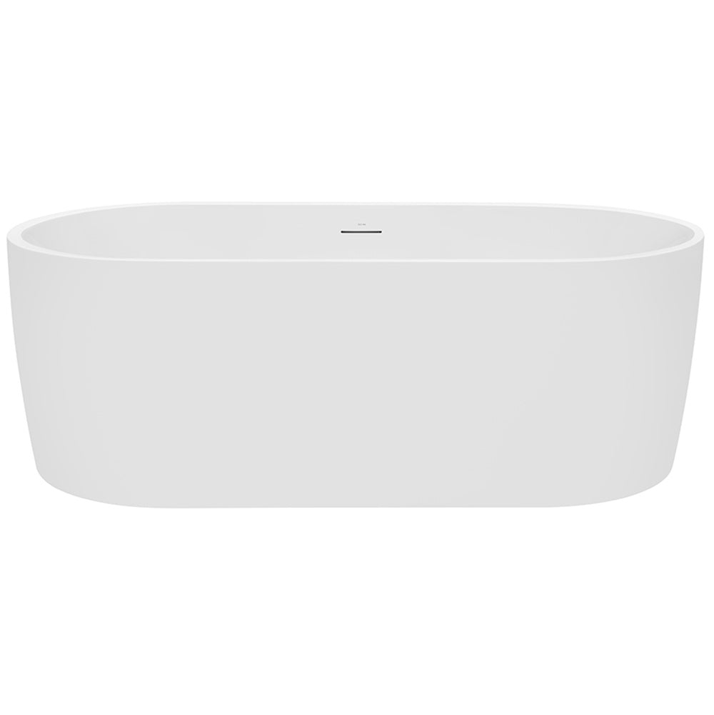 Decina Elisi Freestanding Bath 1700mm w/Overflow White EI1700WIO