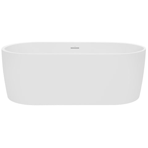 Decina Elisi Freestanding Bath 1700mm w/Overflow White EI1700WIO