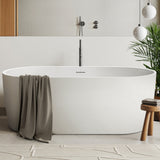 Decina Elisi Freestanding Bath 1700mm w/Overflow White EI1700WIO