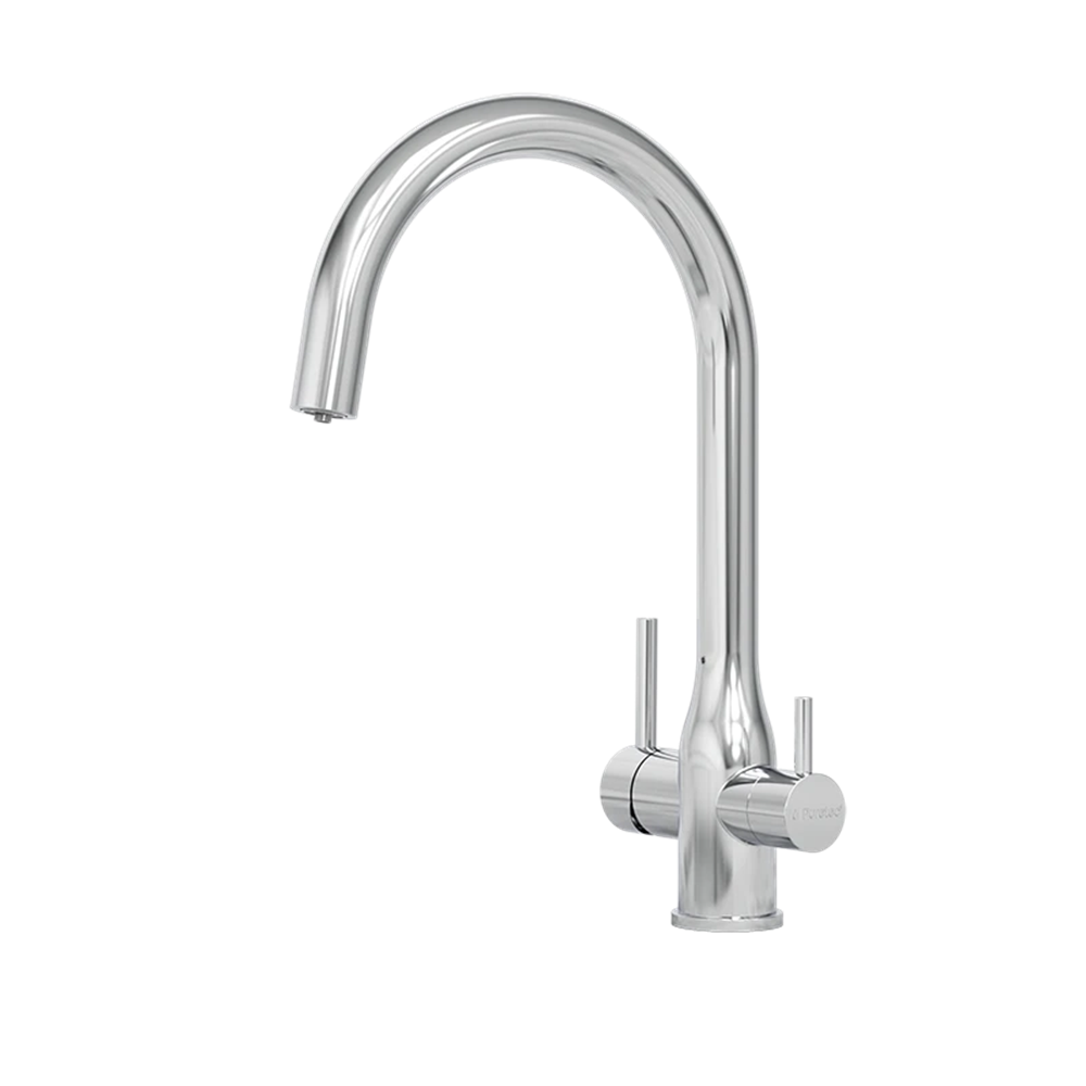 Puretec Tripla Elite 3 in 1 Gooseneck Mixer Tap Chrome ELITE-10CH-LF