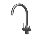 Puretec Tripla Elite 3 in 1 Gooseneck Mixer Tap Gunmetal ELITE-10GM-LF