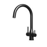 Puretec Tripla Elite 3 in 1 Gooseneck Mixer Tap Matte Black ELITE-10MB-LF