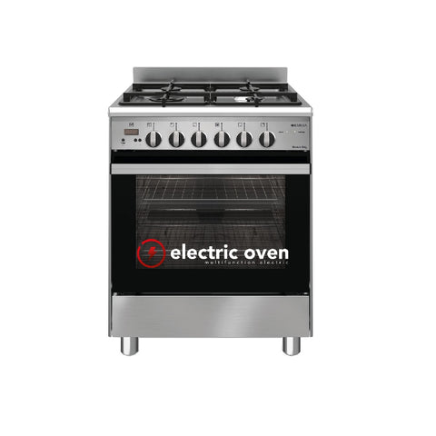 Emilia Freestanding Oven 60cm Dual fuel cooker, Electric Oven Stainless Steel EM664GE