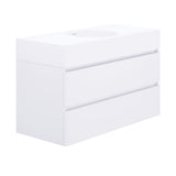 Fienza Encanto Wall Hung Vanity w/ Centre Bowl Basin 1000x450x610mm White EN100WC
