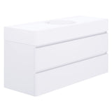 Fienza Encanto Wall Hung Vanity w/ Centre Bowl Basin 1200x450x610mm White EN120WC