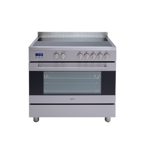 Euro Appliance Freestanding Electric Oven & Cooktop 90cm Cooker 8 Function Cooktop Stainless Steel EV900EESX