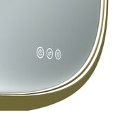 Euro Mirror Olëk 600mm LED Round Brass BRSRND60