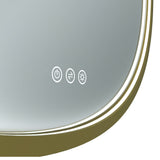 Euro Mirror Olëk 900mm LED Round Brass BRSRND90