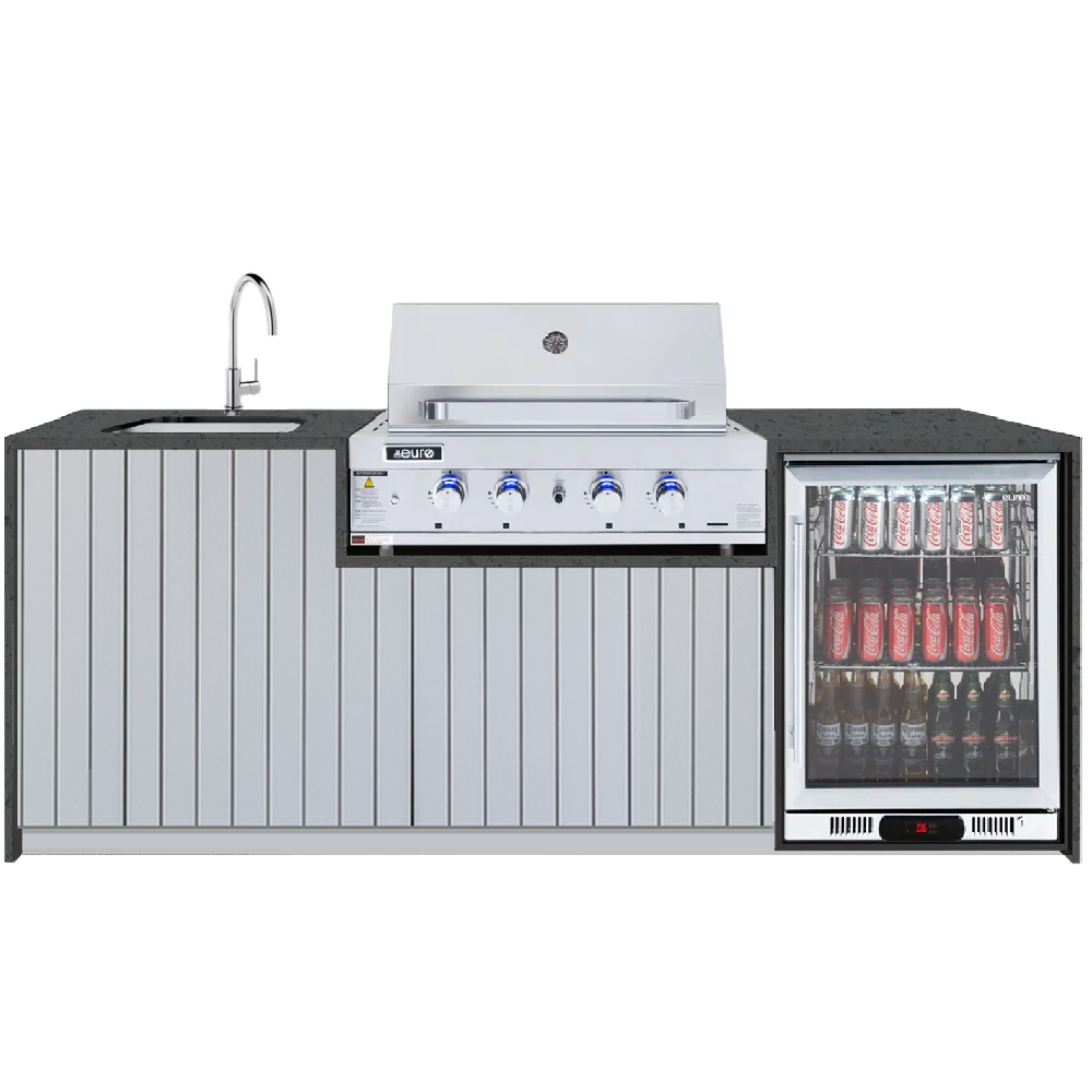 Euro Alfresco Outdoor Kitchen Kiera 2.4m long Hampton S