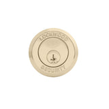 Lockwood 001 with Knob Timber Frame Strike Everbrass 001-1K1EVB
