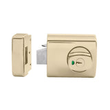 Lockwood 001 with Knob Timber Frame Strike Everbrass 001-1K1EVB