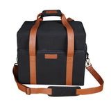 Everdure Carrier Bag (Suits Cube Portable BBQ) Black w/ Brown Leather Straps HBCUBEBAG