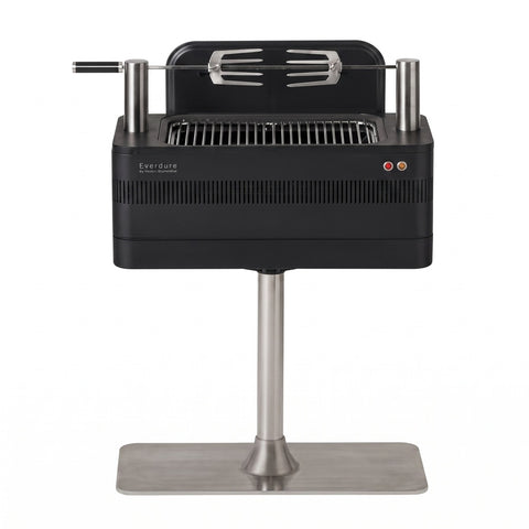 Everdure Fusion Electric Ignition Charcoal BBQ w/ Pedestal Black HBCE1BSB
