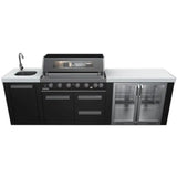 Everdure Neo BBQ Island Module w/ Beverage Cooler & Rotisserie Black Steel 6BIMLPC-21BT