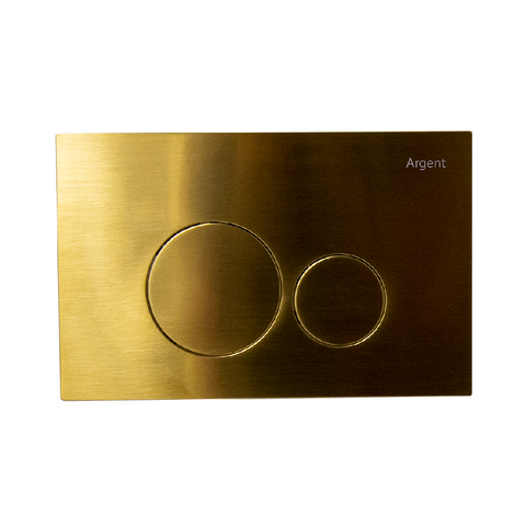 Argent Grace Round Flush Plate Brushed Gold F5020BG