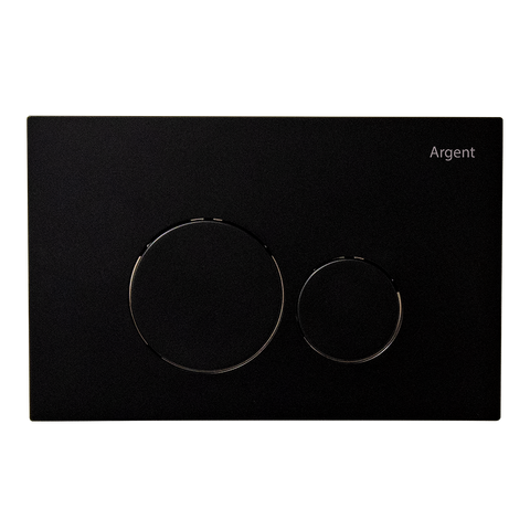 Argent Grace Round Flush Plate Matte Black F5020MB