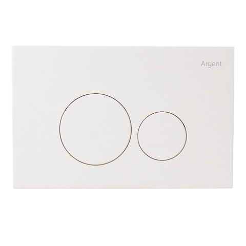 Argent Grace Round Flush Plate Matte White F5020MW
