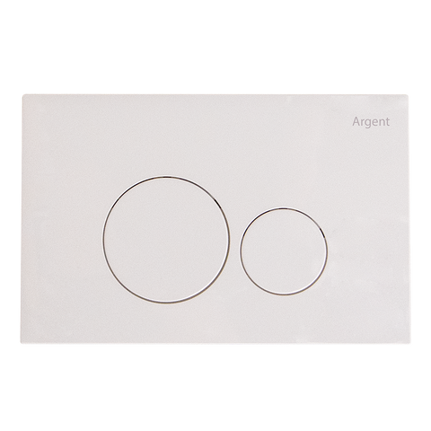 Argent Grace Round Flush Plate White F5020WH