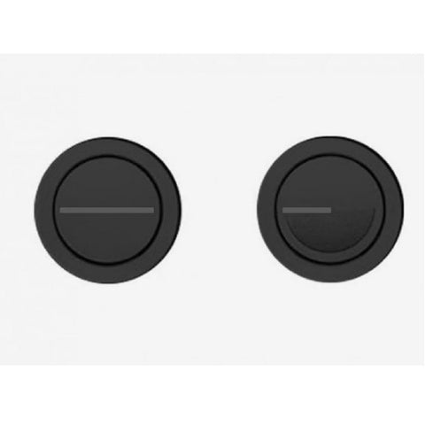 Argent Focus Remote Flush Buttons Matte Black F5911Q-2MB