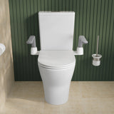 Fienza Assisted Living Toilet Suite Support Arms Includes Mounting Kit White FAL108