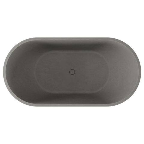 Fienza Jada Concrete Bath (Inc Waste- No Overflow) 1500mm Warm Grey FC12-B