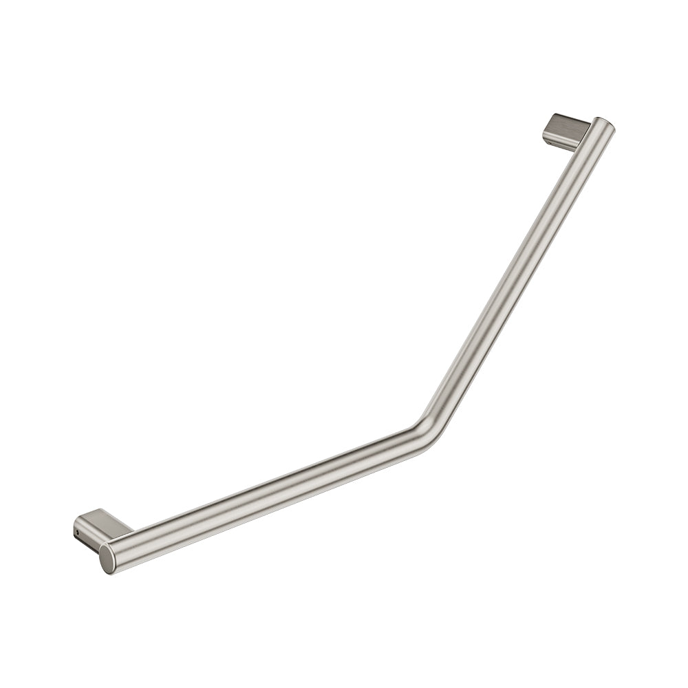 Fienza Care Slimline Ambulant Reversible Left/Right Hand Grab Rail 135ºBrushed Nickel FC4141BN