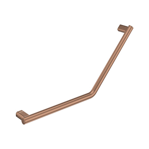 Fienza Care Slimline Ambulant Reversible Left/Right Hand Grab Rail 135ºBrushed Copper FC4141CO