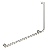 Fienza Care Slimline Left Hand Hand Rail 90º Brushed Nickel FC8357LBN