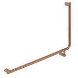 Fienza Care Rail 90 Left Hand 835x573x32mm (3Pts) Gst Exempt Brushed Copper FC8357LCO-C