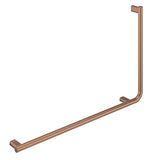 Fienza Care Slimline Left Hand Hand Rail 90º Brushed Copper FC8357LCO