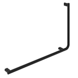Fienza Care Slimline Left Hand Hand Rail 90º Matte Black FC8357LMB