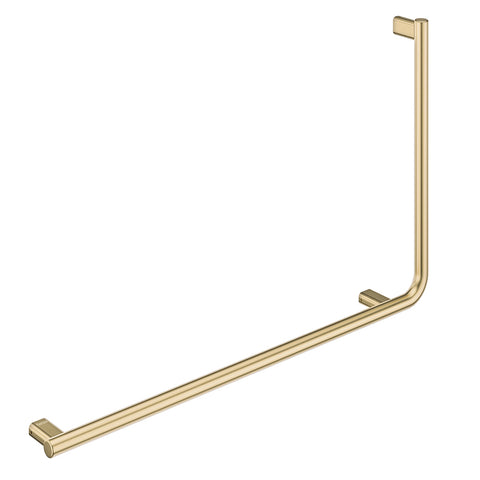 Fienza Care Slimline Left Hand Hand Rail 90º Urban Brass FC8357LUB