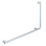 Fienza Care Slimline Left Hand Hand Rail 90º Polished Stainless Steel FC8357L