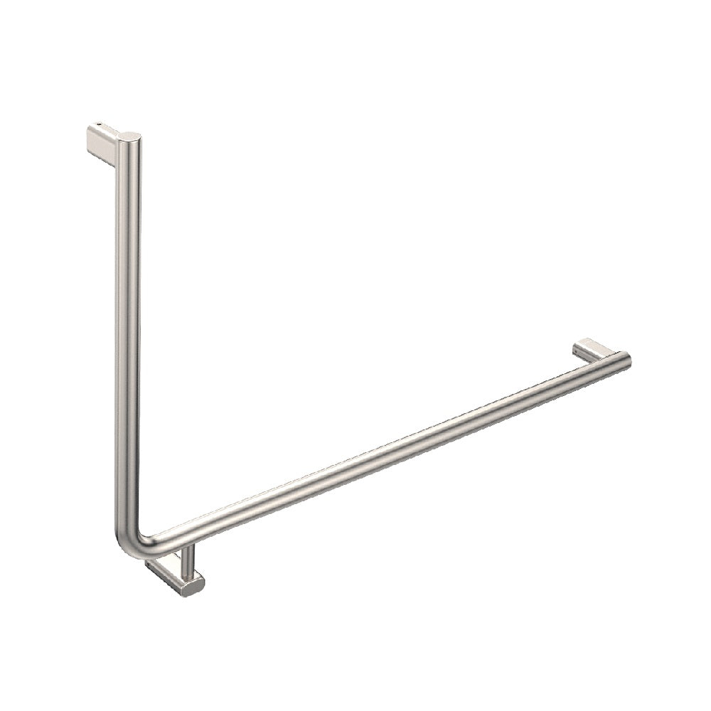 Fienza Care Rail 90 Right Hand 835x573x32mm (3Pts) Gst Exempt Brushed Nickel FC8357RBN-C
